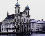 Luzern: Jesuitenkirche und Ritterscher Palast, Foto
 © 2002 M. Jud